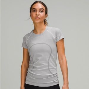 black and white lulu lemon shirt, size 8, $30!!